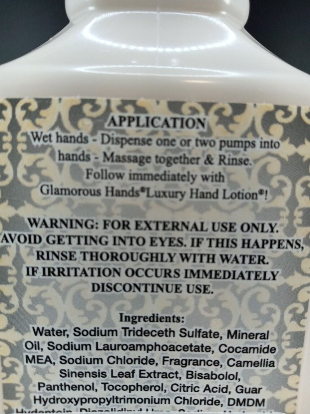 Tyler Candle Company Glamorous Hands Diva Luxury Hand Wash 8 Oz - Picture 4 of 6